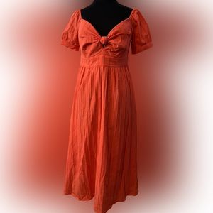 Line and Dot orange maxi size M